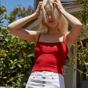 Brandy Melville red John Galt tank